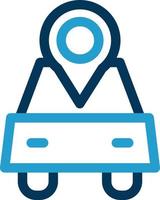 Car Location Vector Icon Design