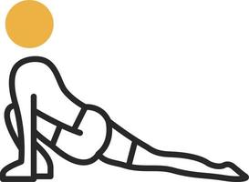 Low Lunge Right Vector Icon Design