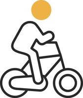 Cycling Person Vector Icon Design