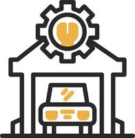 Mechanic Shop Vector Icon Design