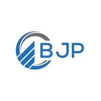 bjp plano contabilidad logo diseño en blanco antecedentes. bjp creativo iniciales crecimiento grafico letra logo concepto. bjp negocio Finanzas logo diseño. vector