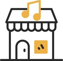 diseño de icono de vector de tienda de música