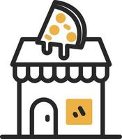 diseño de icono de vector de tienda de pizza