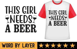 Beer svg t shirt design vector