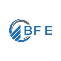 bfe plano contabilidad logo diseño en blanco antecedentes. bfe creativo iniciales crecimiento grafico letra logo concepto. bfe negocio Finanzas logo diseño. vector