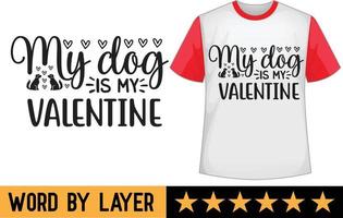 San Valentín día svg t camisa diseño vector