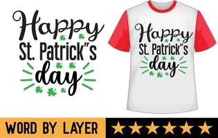 San Patricio svg t camisa diseño vector