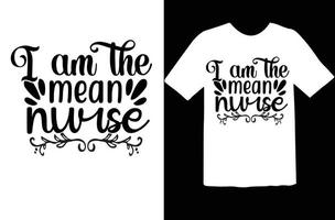 Nurse svg t shirt design vector