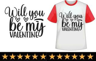 San Valentín día svg t camisa diseño vector