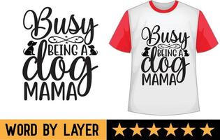 Dog svg t shirt design vector