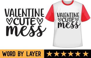 San Valentín día svg t camisa diseño vector