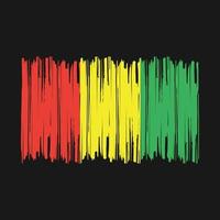 Guinea Flag Brush vector