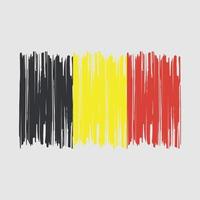 Belgium Flag Brush vector