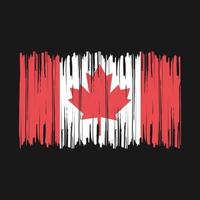 pincel de bandera de canadá vector