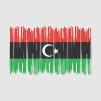 Libya Flag Brush vector