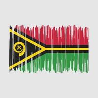 Vanuatu Flag Brush vector