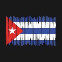 Cuba Flag Brush vector