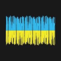 Ukraine Flag Brush vector