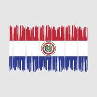 Paraguay Flag Brush vector