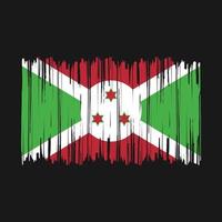 Burundi Flag Brush vector