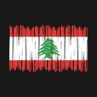 Lebanon Flag Brush vector