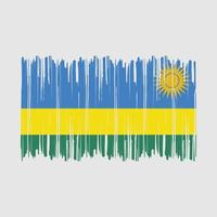 cepillo de bandera de Ruanda vector