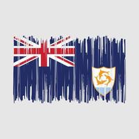 Anguilla Flag Brush vector