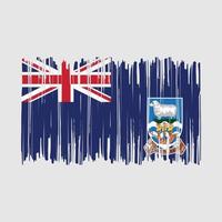 cepillo de bandera de las islas malvinas vector