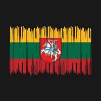 Lithuania Flag Brush vector