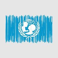 Unicef Flag Brush vector