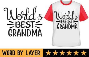 abuela svg t camisa diseño vector