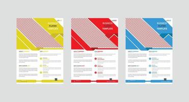 Creative business flyer design template vector