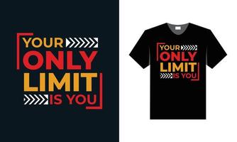 best typography t shirt design for gym and fitness inspiration. vector