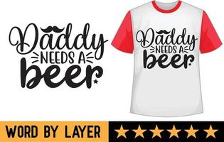 Father's day svg t shirt design vector