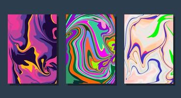 Abstract Liquid Background Pack Vector