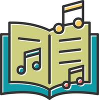 Music Book Vector Icon