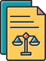 Legal Document Vector Icon