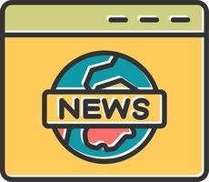 News Report Vector Icon