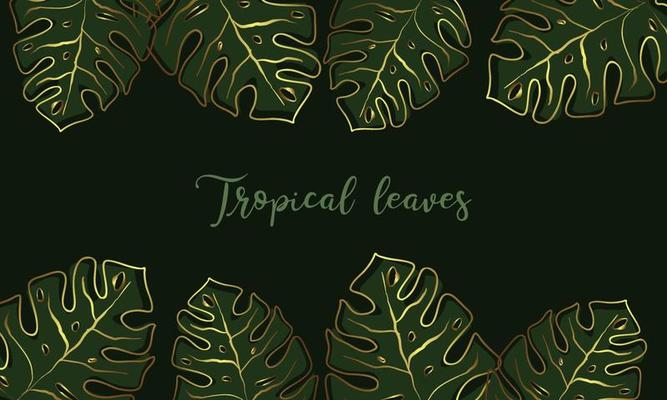 Luxury botanical art background