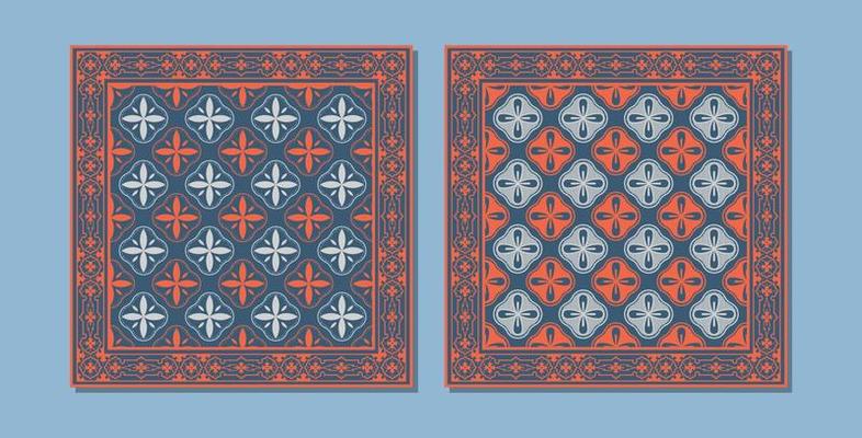 Pattern design motif line ornament