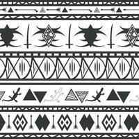 traditional art custom made ethnic jungle tribal pattern background suitable for print cloth and packaging vector