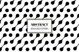 Black geometric circle straight line shape transparent pattern swatch with white rectangular shape for background vector
