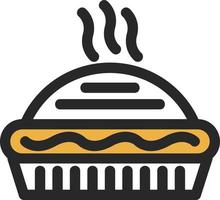 Pie Vector Icon Design