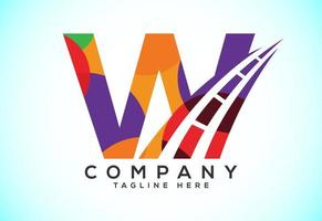 Letter w company logo Royalty Free Vector Image