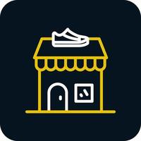 diseño de icono de vector de tienda de zapatos