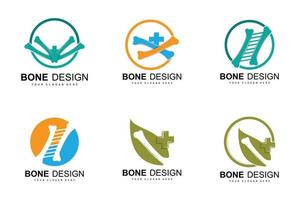 Bone Logo, Bone Care Vector, And Bone Medicine, Hospital, Health vector