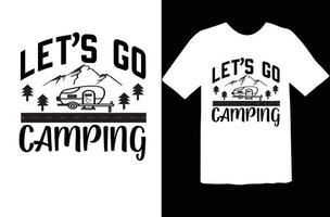 Camping svg t shirt design vector