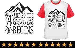 Adventure svg t shirt design vector