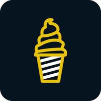 Ice Cream Cup Vector Icon Design