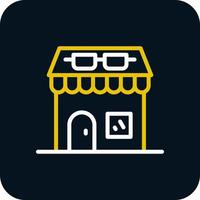 Optical Shop Vector Icon Design